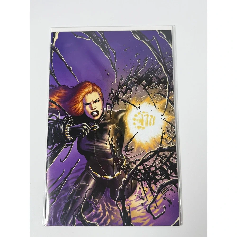 Black Widow 1 2023 Marvel Comics Elena Casagrande Variant Cover Symbiote Venom